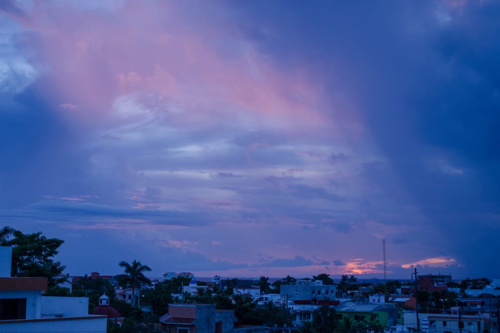 Ever-changing and beautiful sunset views from the Palapa