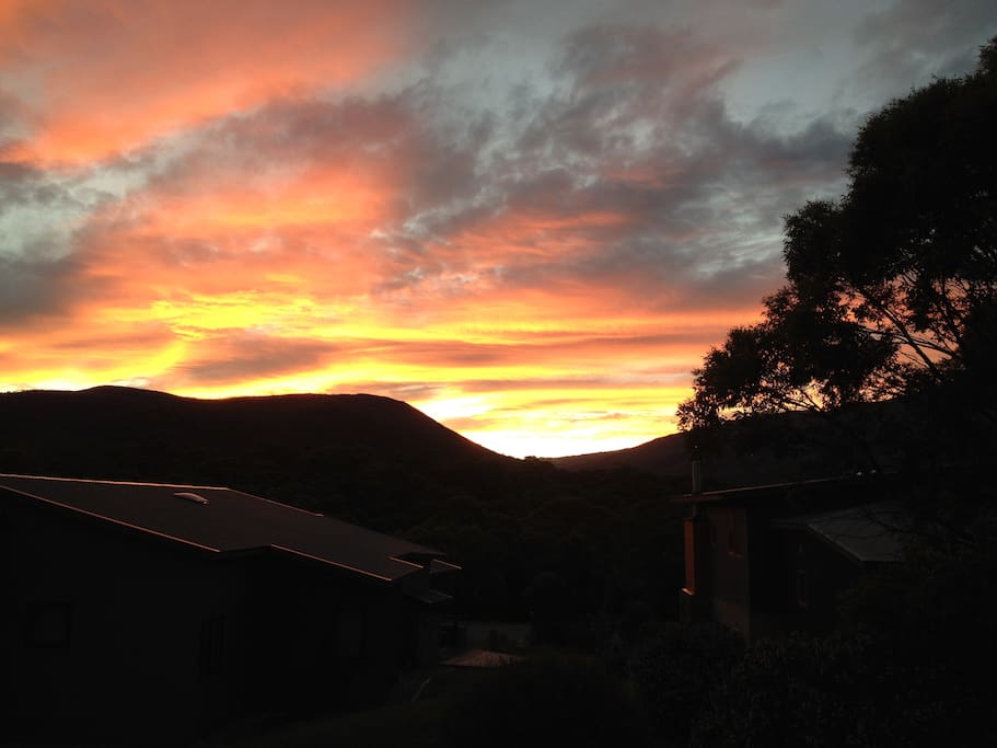 Sunset views from the Studio