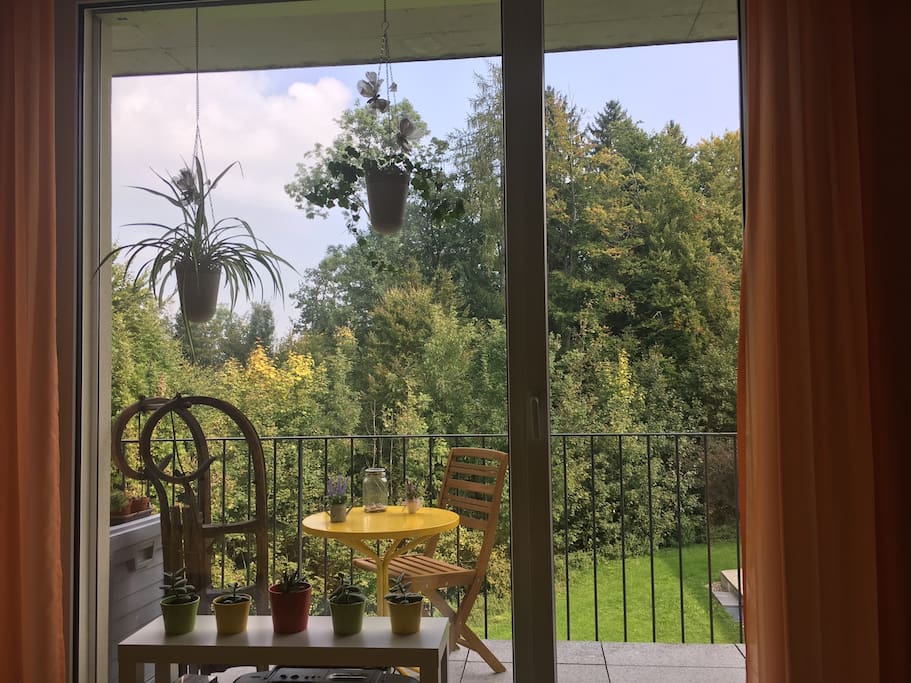 Aussicht vom Schlafzimmer / view from bedroom