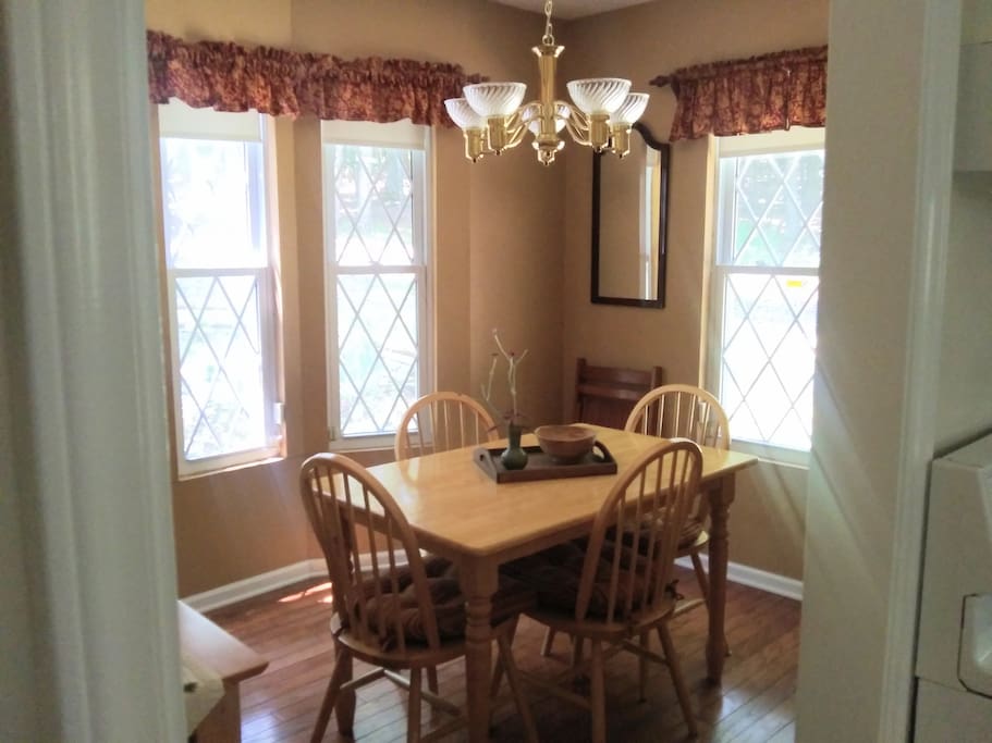 A separate dining room off the kitchen.