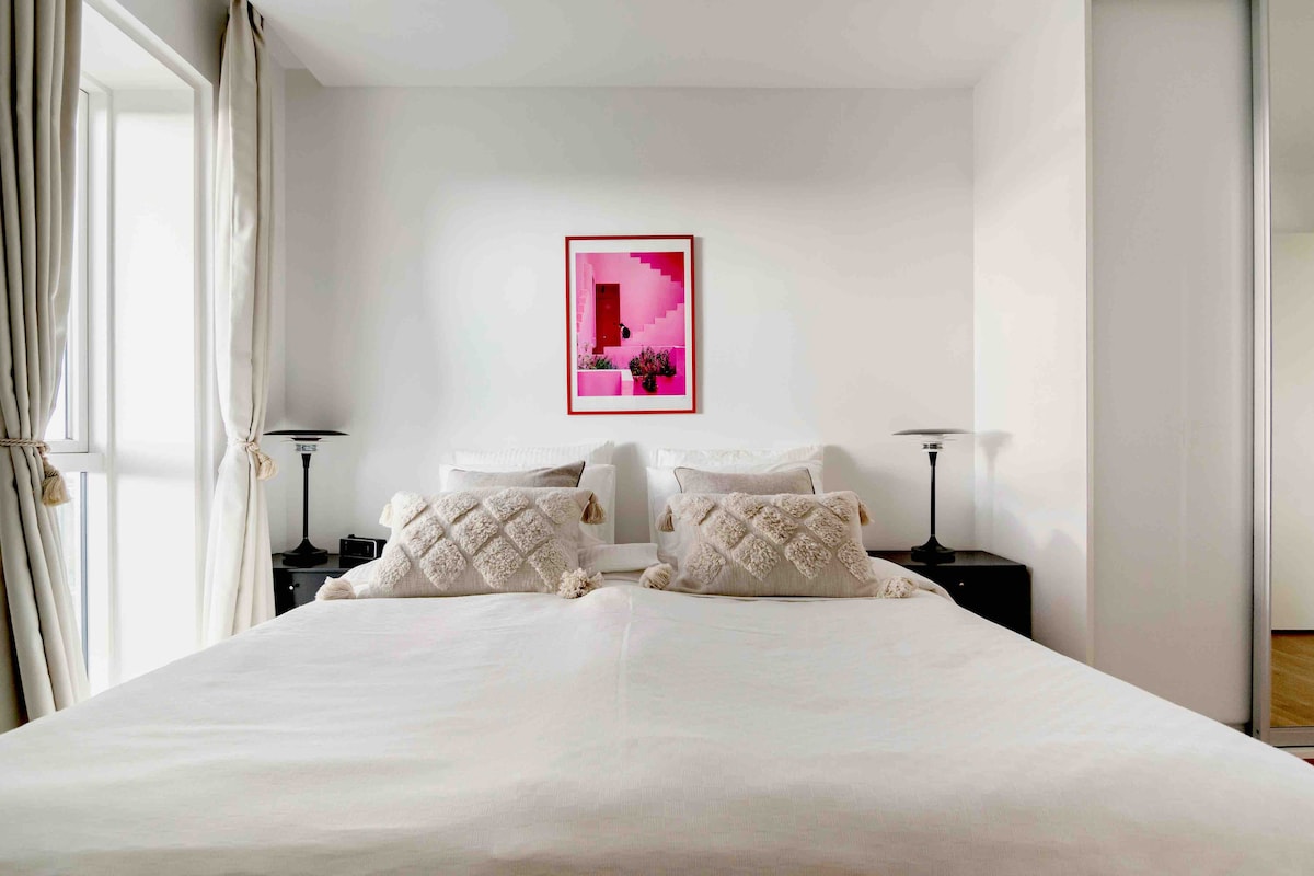 Glavna spavaća soba s pogledom na marmorkirken/Amalienborg