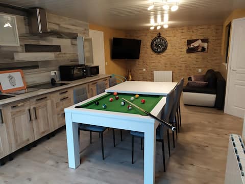 relaxing garden-level apartment in Ardèche
