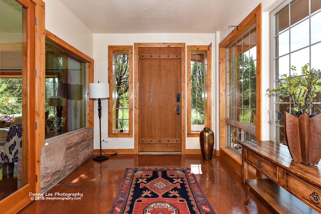 Beautiful wood throughout- knotty Alder, over-sized doors.