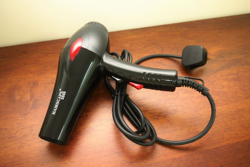 Hairdryer provided