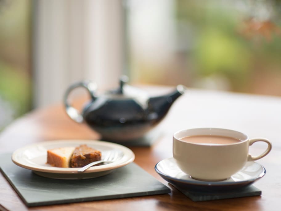 Tea and cake on arrival