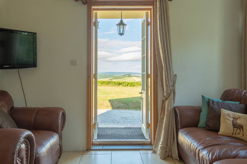The view from the living room