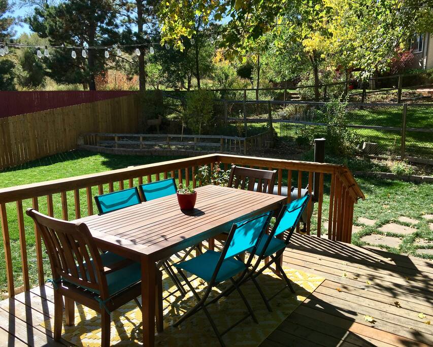 Back yard (gas grill not pictured)
