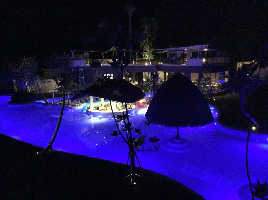 Vue d'ensemble de nuit