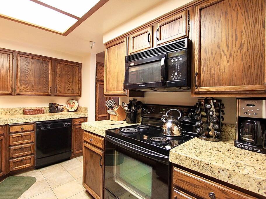 Kitchen area-fully stocked