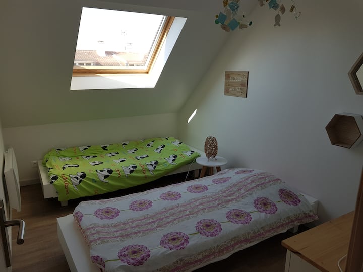 Dormitorio 2 camas b