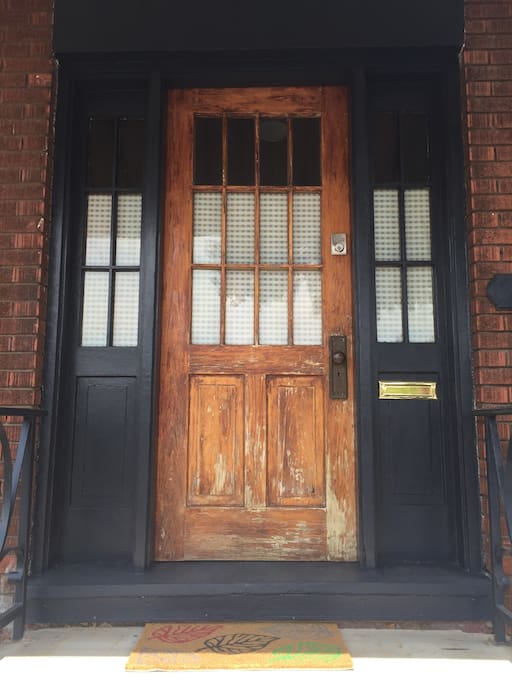 Front door with key pad entry