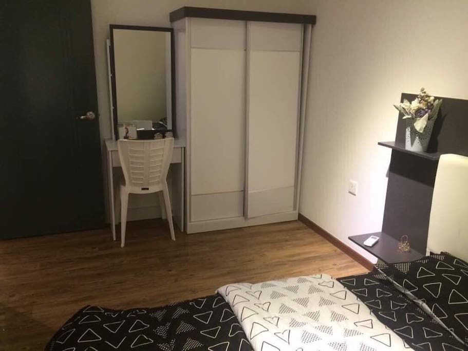 Master bedroom complete with wardrobe & dresser