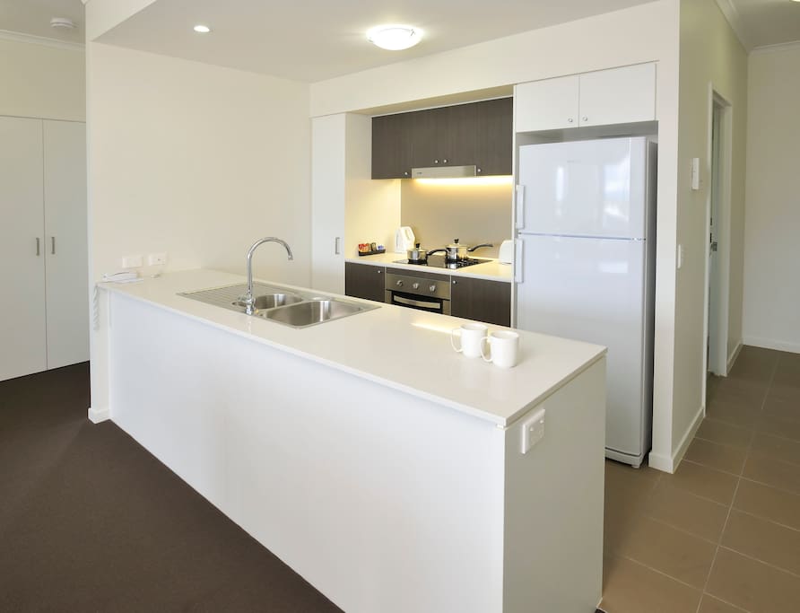 Contemporary and spacious apartment offers all the conveniences you need
while away from home, including fully equipped kitchen and laundry, WIFI,
large balconies and air-conditioning.