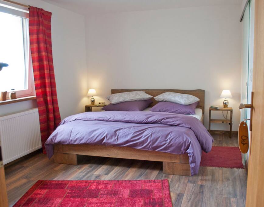Super King Oak Bed