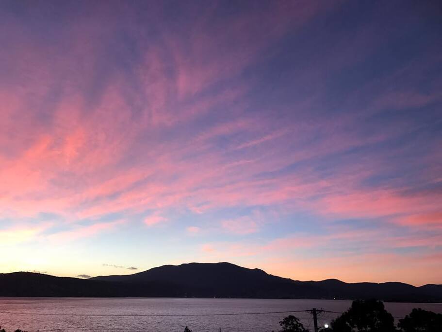 The sunsets are a kaleidoscope of colours!