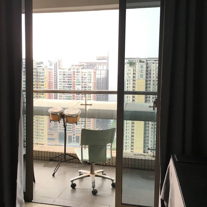 Balcony with awsome scene