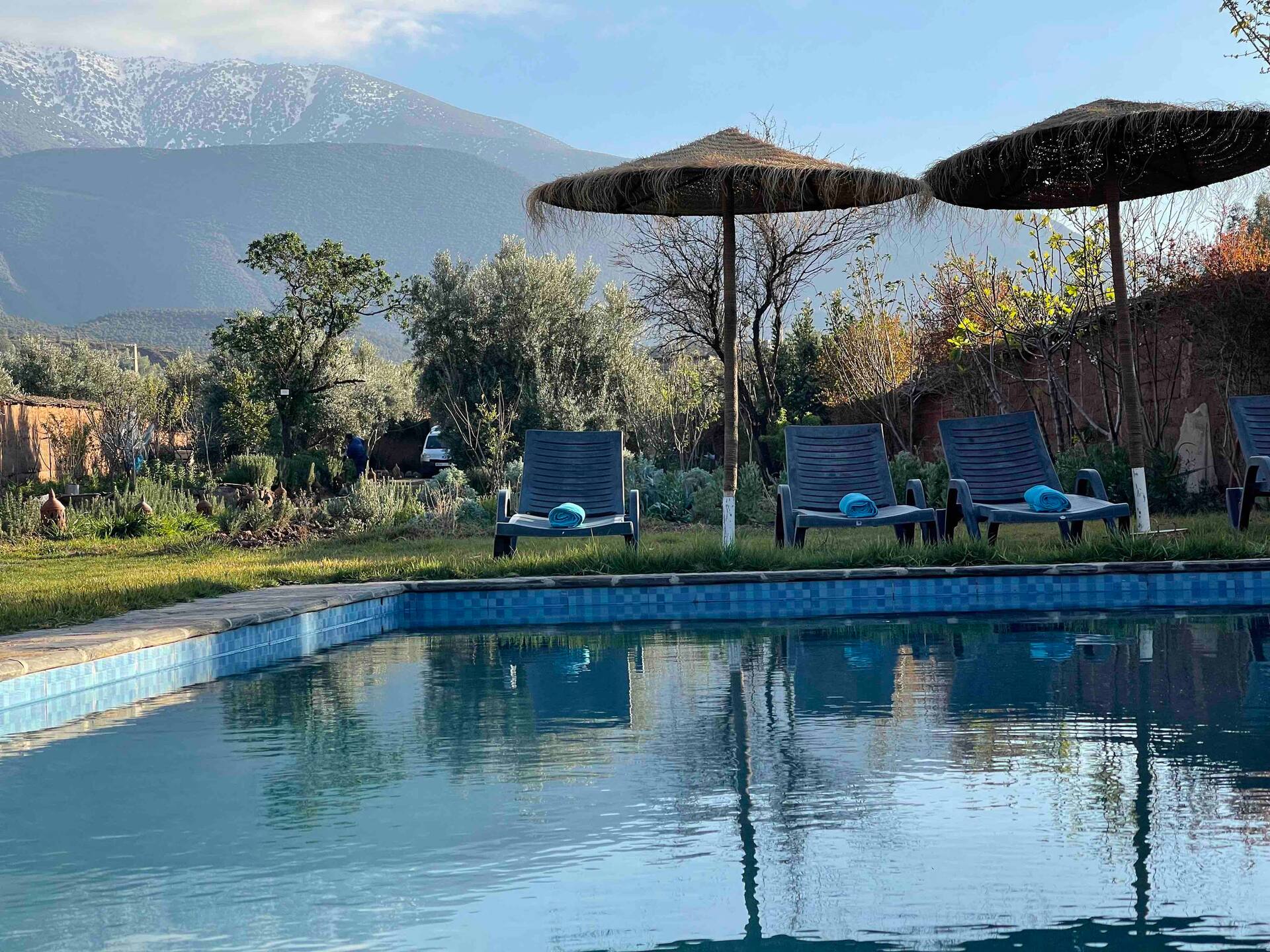 Comfortable bungalow with pool and panoramic view
