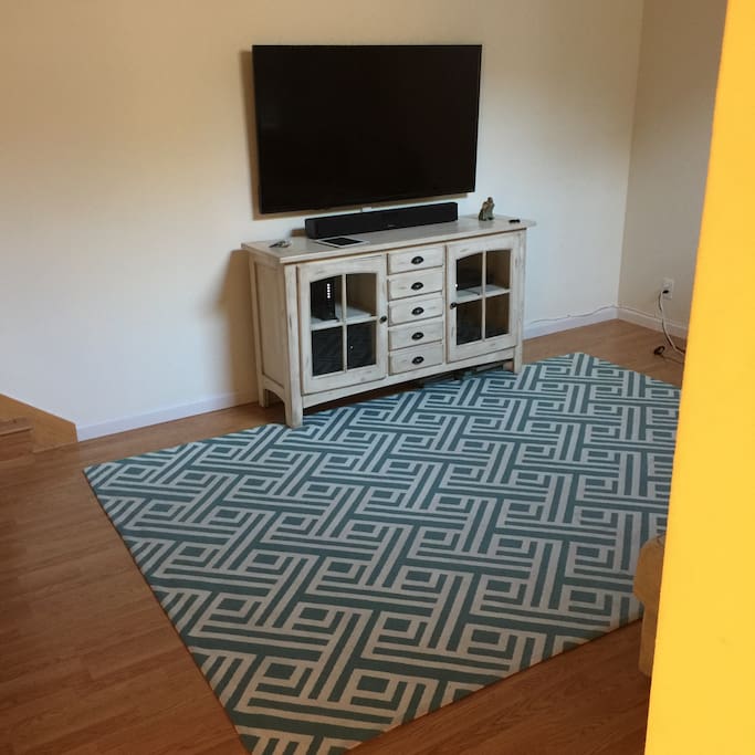 Downstairs 60" tv