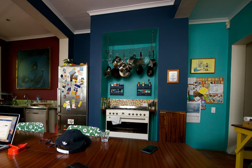 Colourful Kitchen with all the amenities