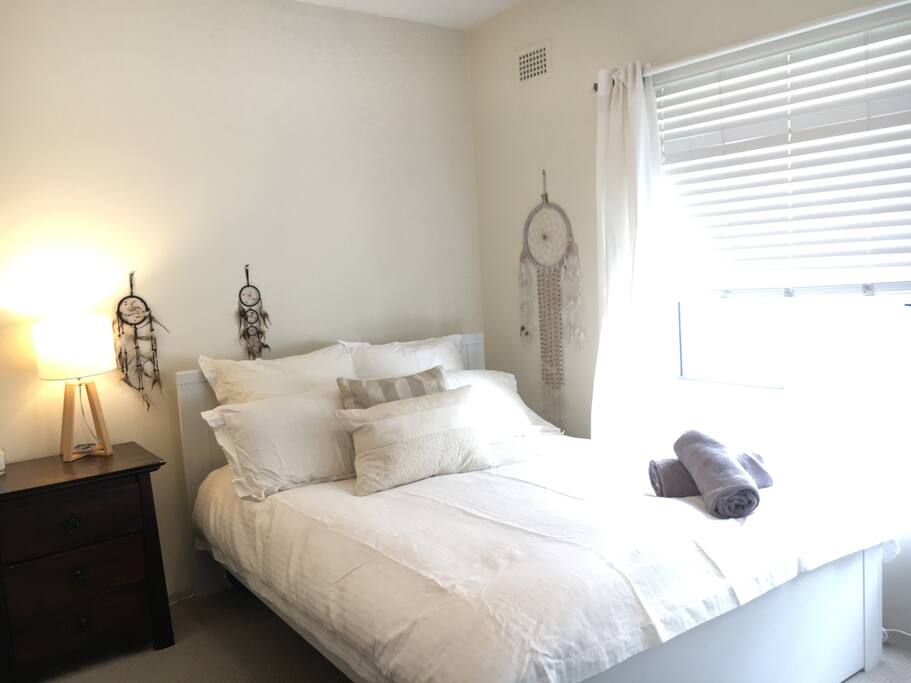 Lovely light and airy master bedroom.