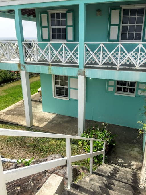 Stairs to holiday rental!