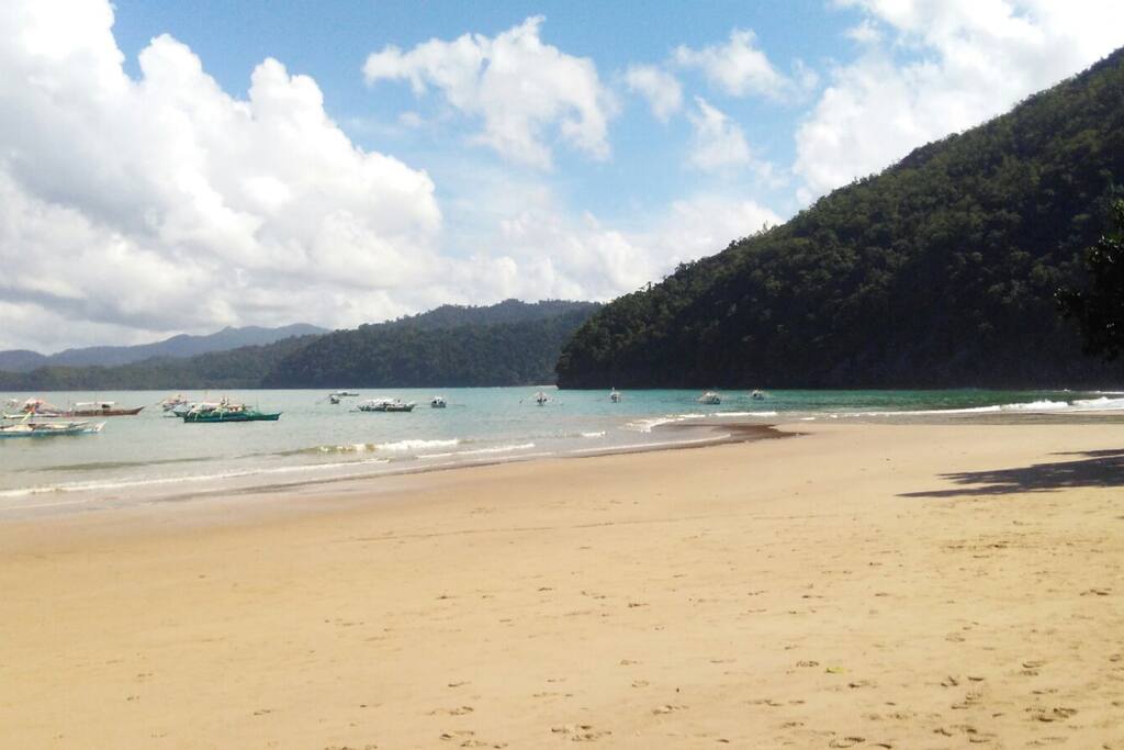 Sabang beach 10 min walk