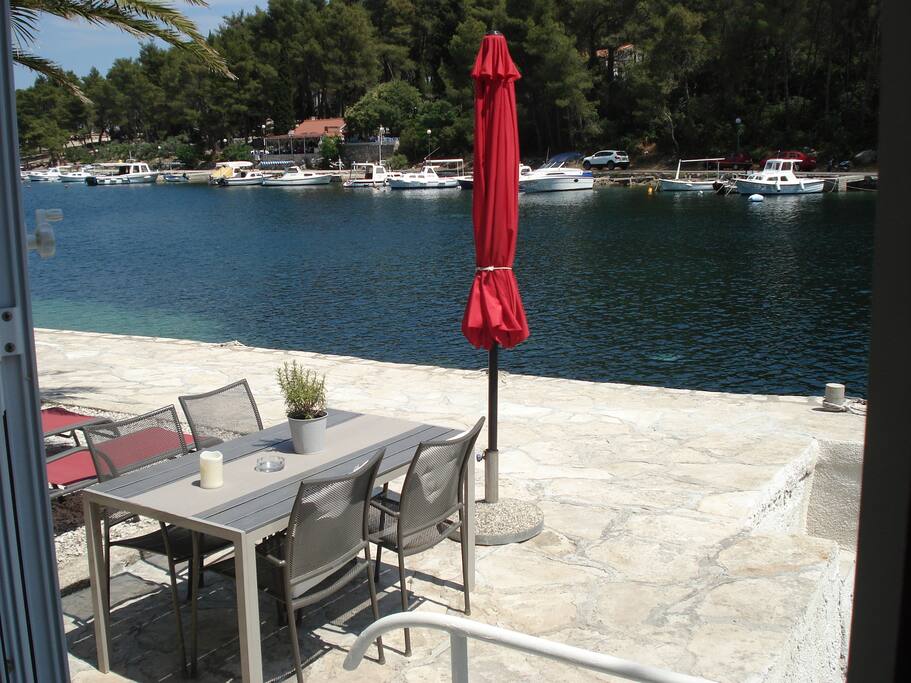 Outdoor dining area