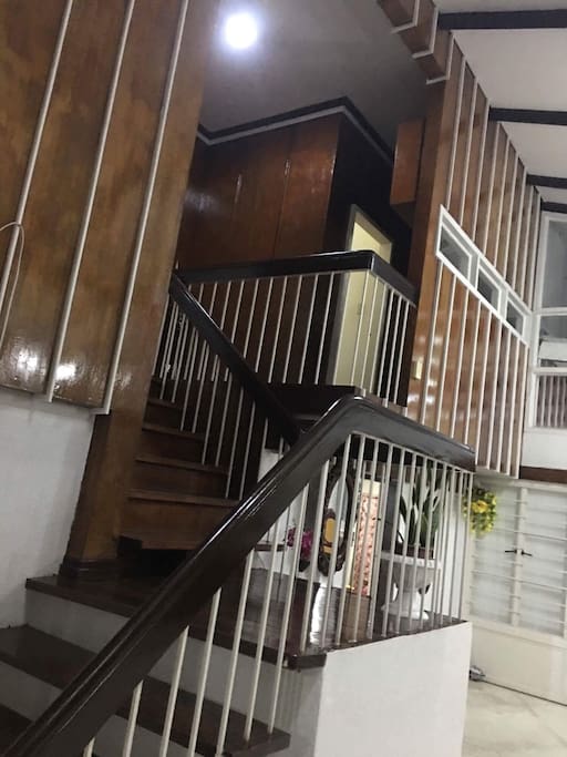 Easy to climb stairs where two bedrooms are located.