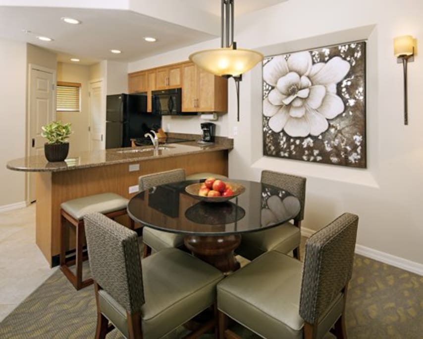 Living Area & Kitchen