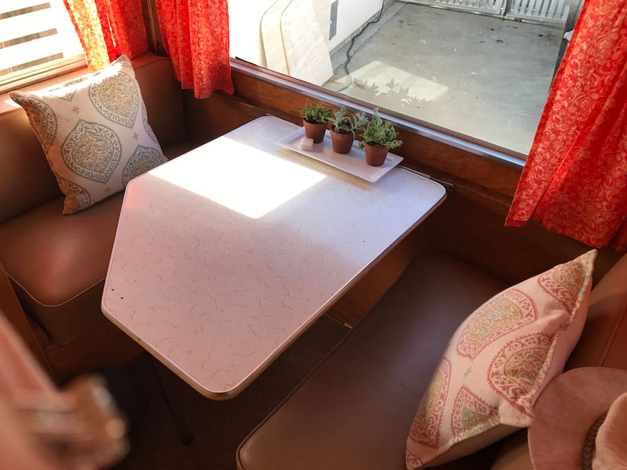 Kitchen nook ...transforms into a bed
