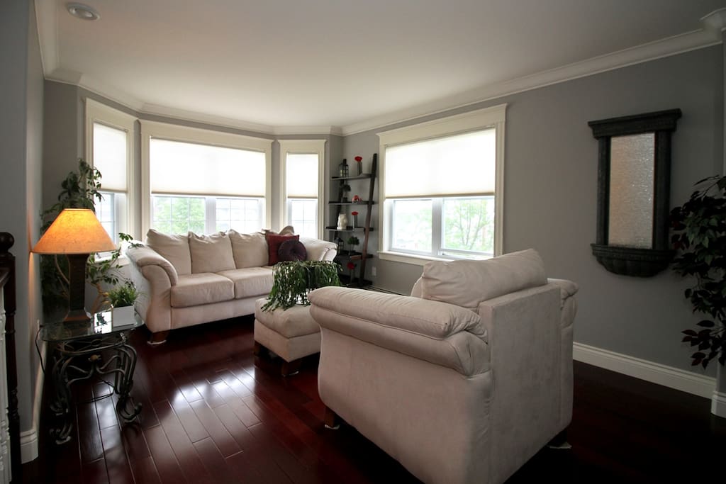 Middle Level Sitting Room with partial view of Halifax Harbour