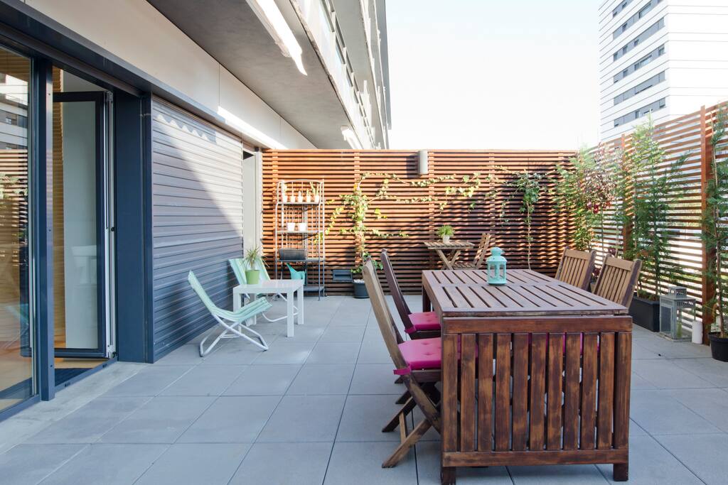 Large private balcony to rest or having great meals