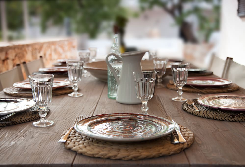 Breakfast table