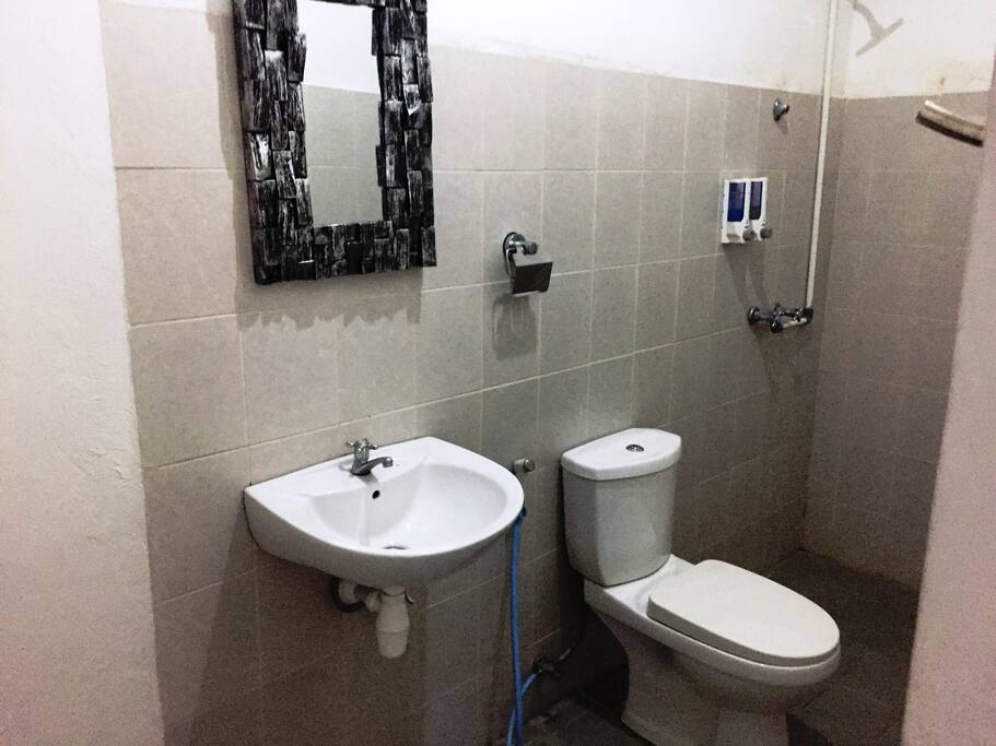 Private Shower & Toilet
