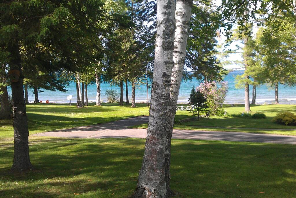 Lake view from cottage grounds
