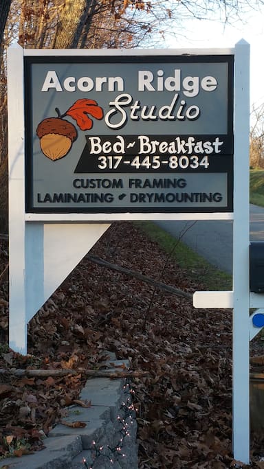 Easy to find! Our sign by the road.