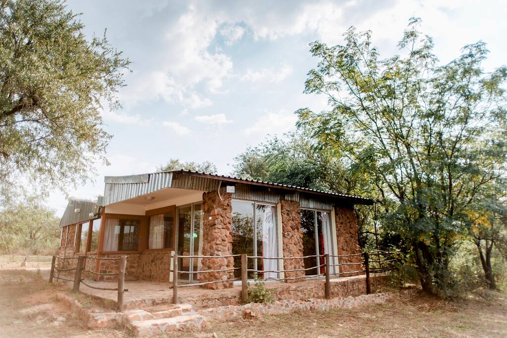 Outside view of our Waterfront Bungalow