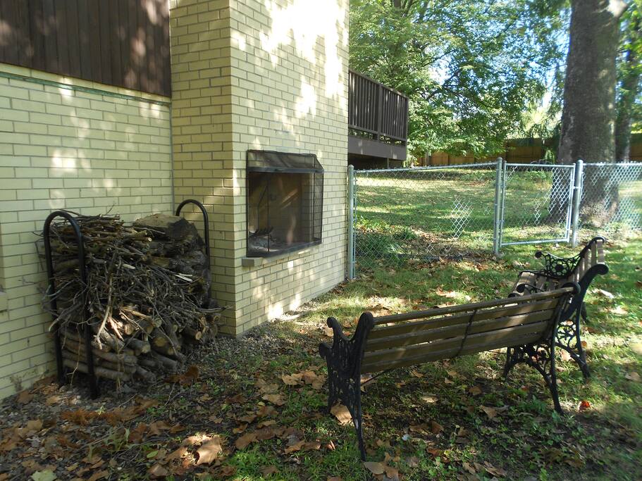 Fireplace outdoors