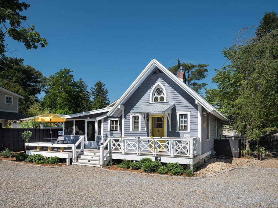 Exterior view featuring the front deck