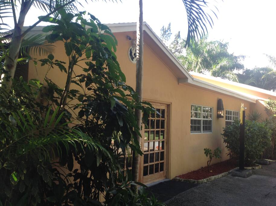 Side view of Guest room 3 external entrance