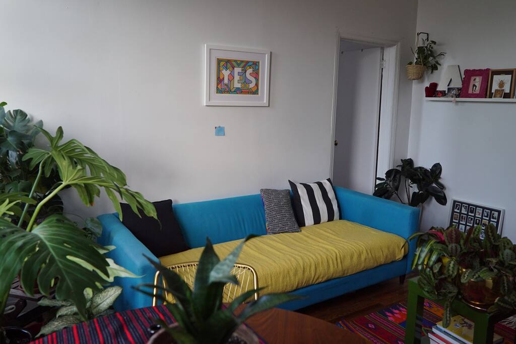 view from the table corner of the living room