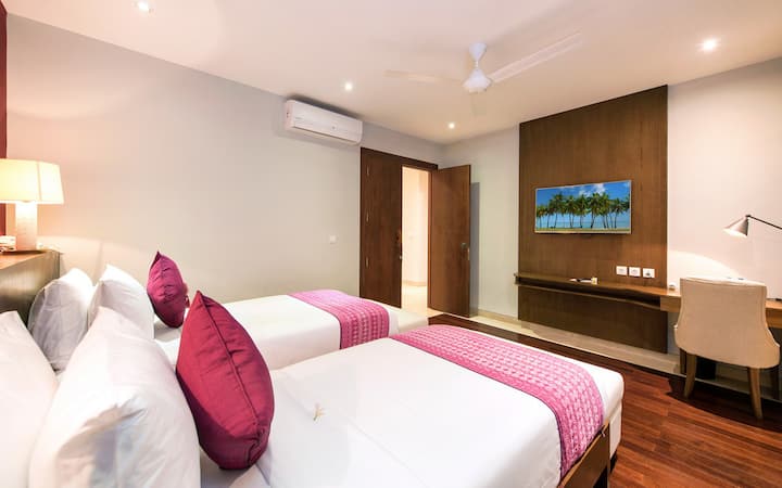 Letto 4 - I letti possono essere allestiti e letti singoli o matrimoniali grandi