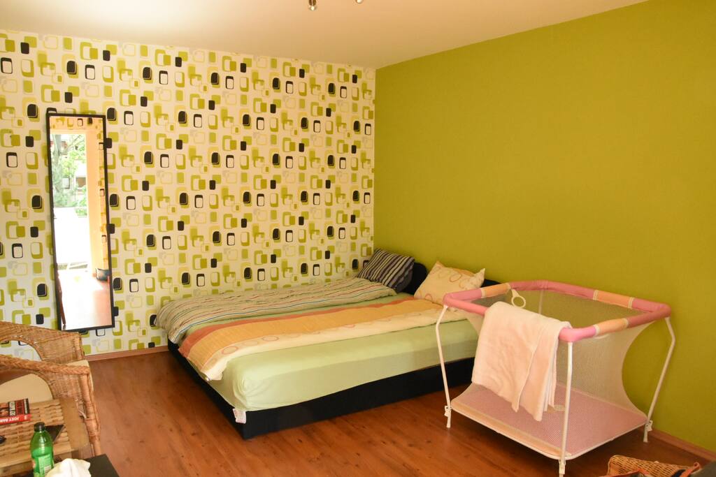 Beds and playpen