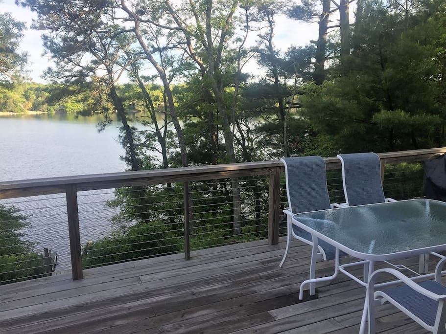 View of Pond from our rear deck