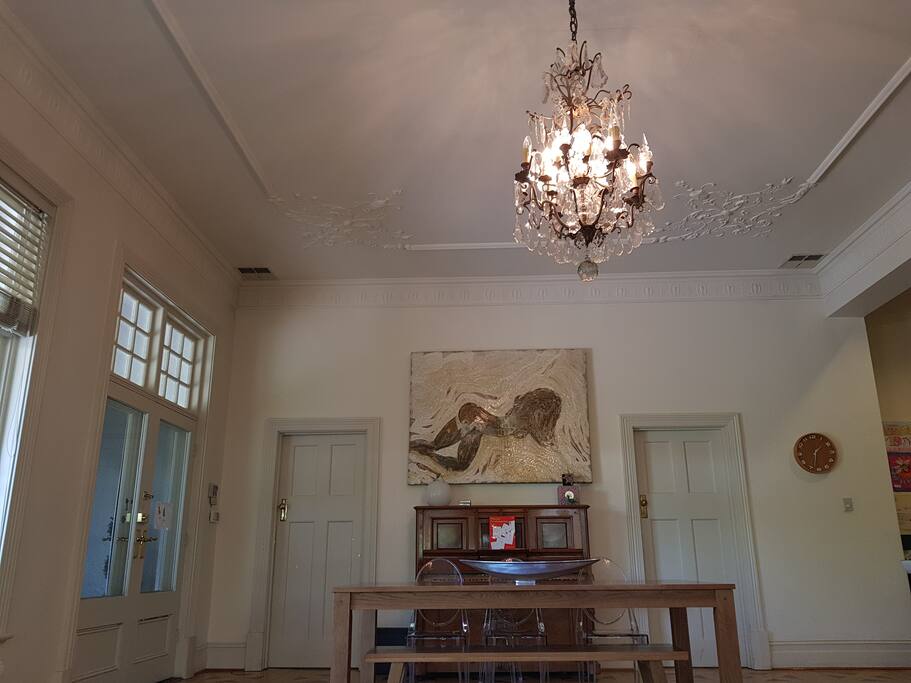 Dining Area overlooking to office and guest bathroom
