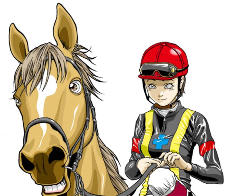 競馬の漫画のキャラクターです。