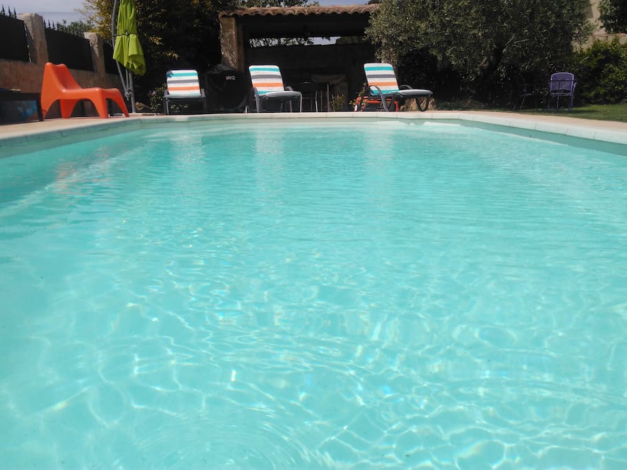 Espace piscine fond plat