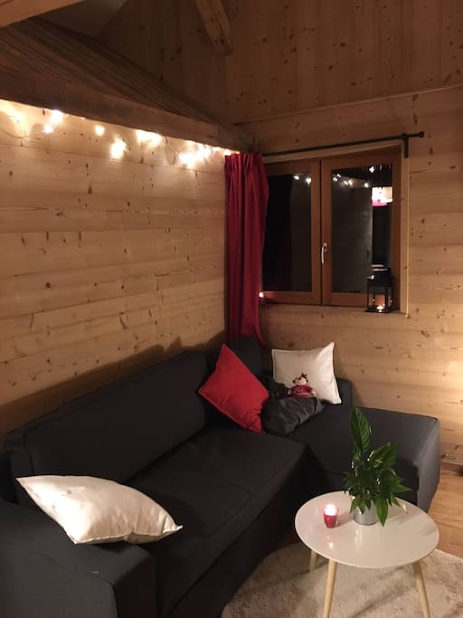 Le salon avec canapé lit