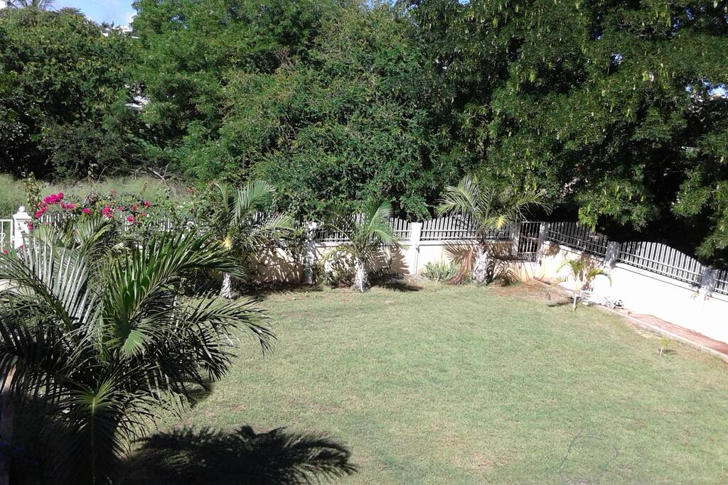 Vue de la terrasse sur le jardin