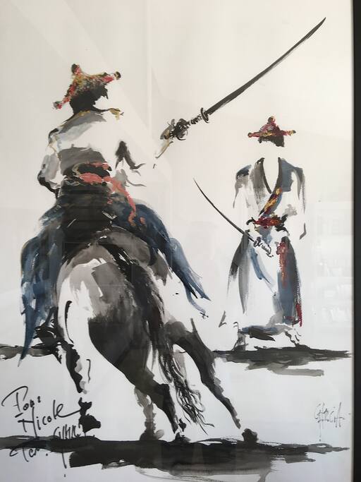 tableau offert par un artiste local